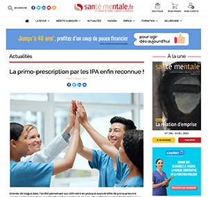 La primo-prescription par les IPA enfin reconnue !