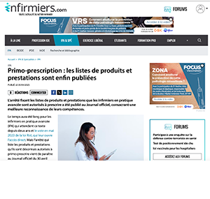 Primo-prescription : les listes de produits et prestations sont enfin publiées