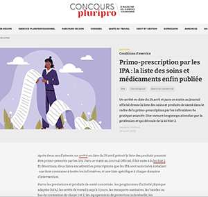 Primo-prescription par les IPA : la liste des soins et médicaments enfin publiée