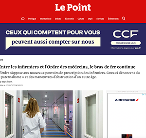 Entre les infirmiers et l’Ordre des médecins, le bras de fer continue