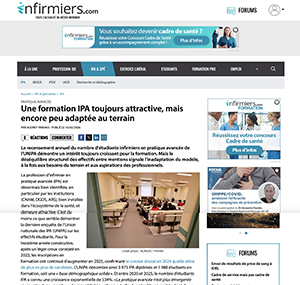Une formation IPA toujours attractive, mais encore peu adaptée au terrain
